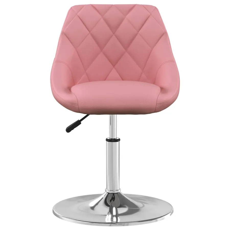 Chaises à manger pivotantes lot de 4 Rose Velours - 3