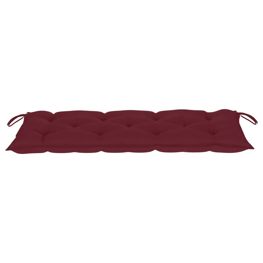 Banc de jardin pliable avec coussin 118 cm Bambou - 6