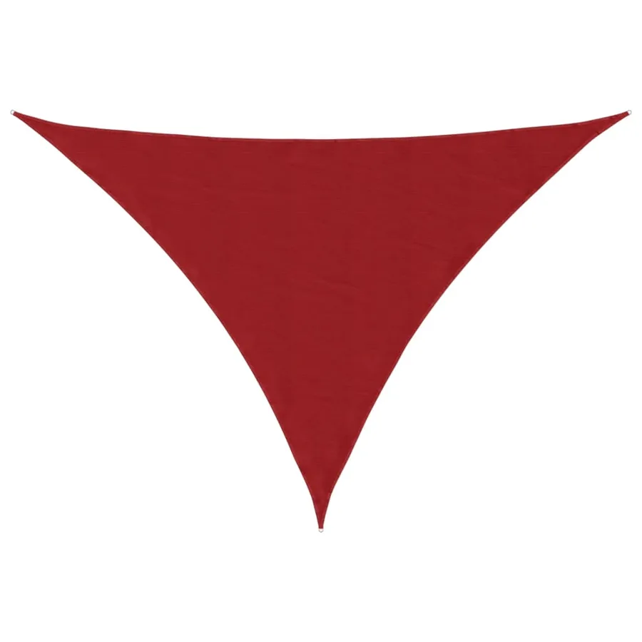 Voile de parasol Tissu Oxford triangulaire 5x7x7 m rouge - 2