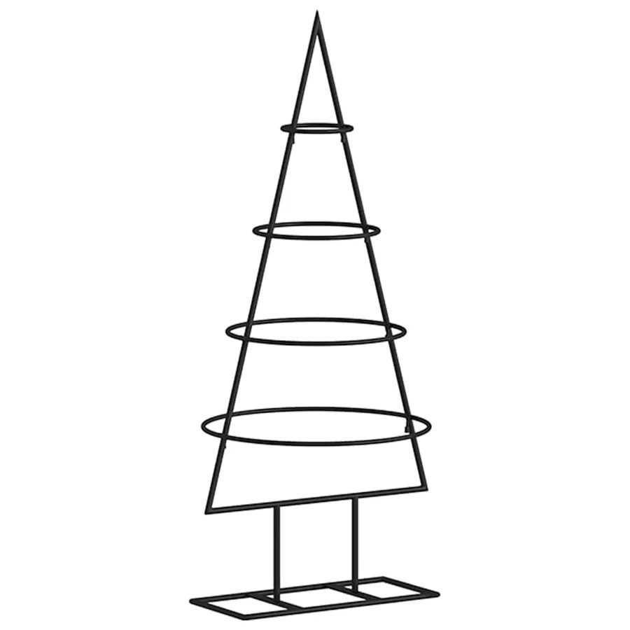 Arbre de Noël en métal pour décoration noir 60 cm - 2