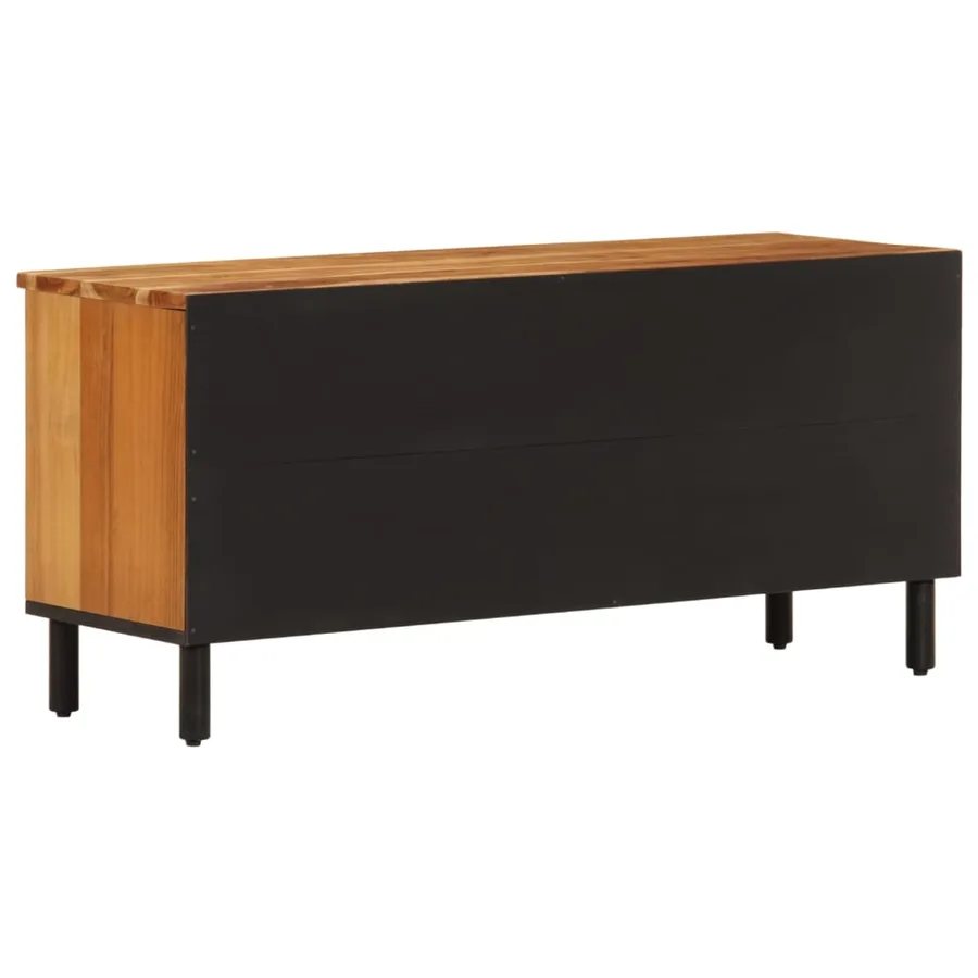 Meuble TV 100x33x46 cm bois d'acacia solide - 7