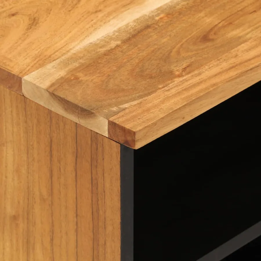 Meuble TV 100x33x46 cm bois d'acacia solide - 8