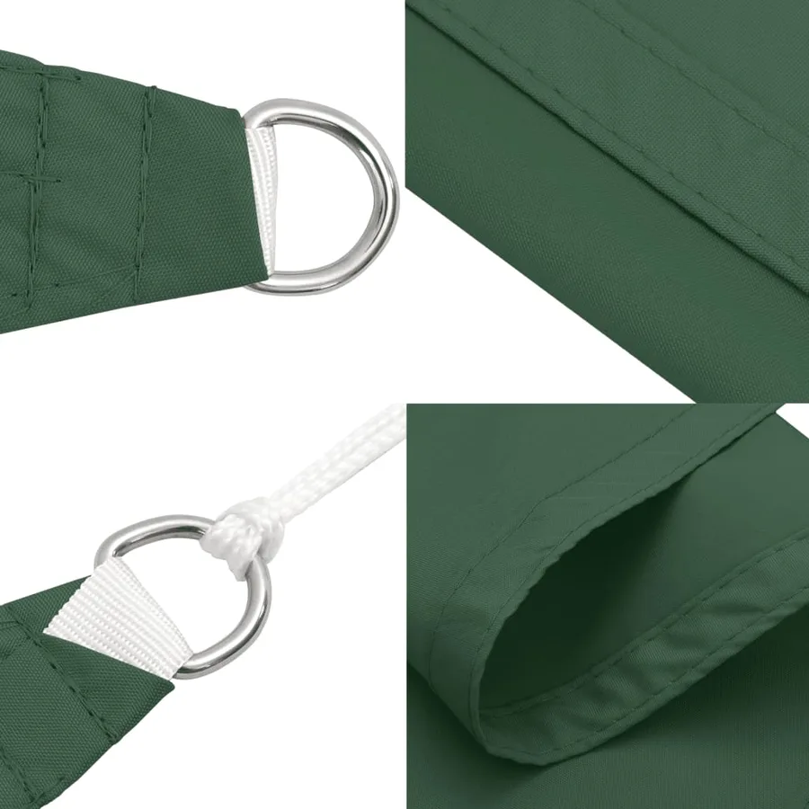 Voile de parasol tissu oxford rectangulaire 2x3,5 m vert foncé - 7