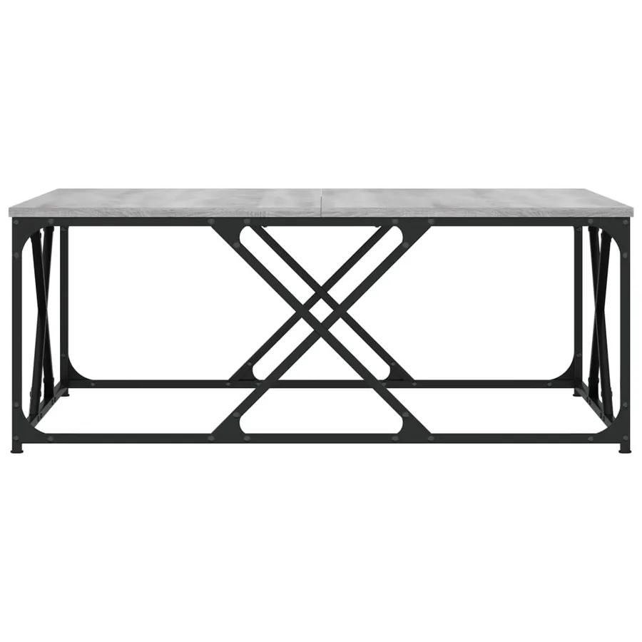 Table basse sonoma gris 100x100x40 cm bois d'ingénierie - 4