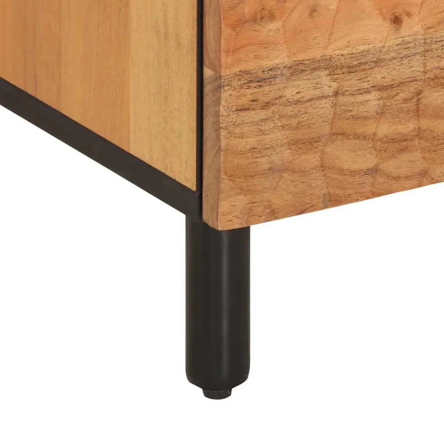 Meuble TV 100x33x46 cm bois d'acacia solide - 10
