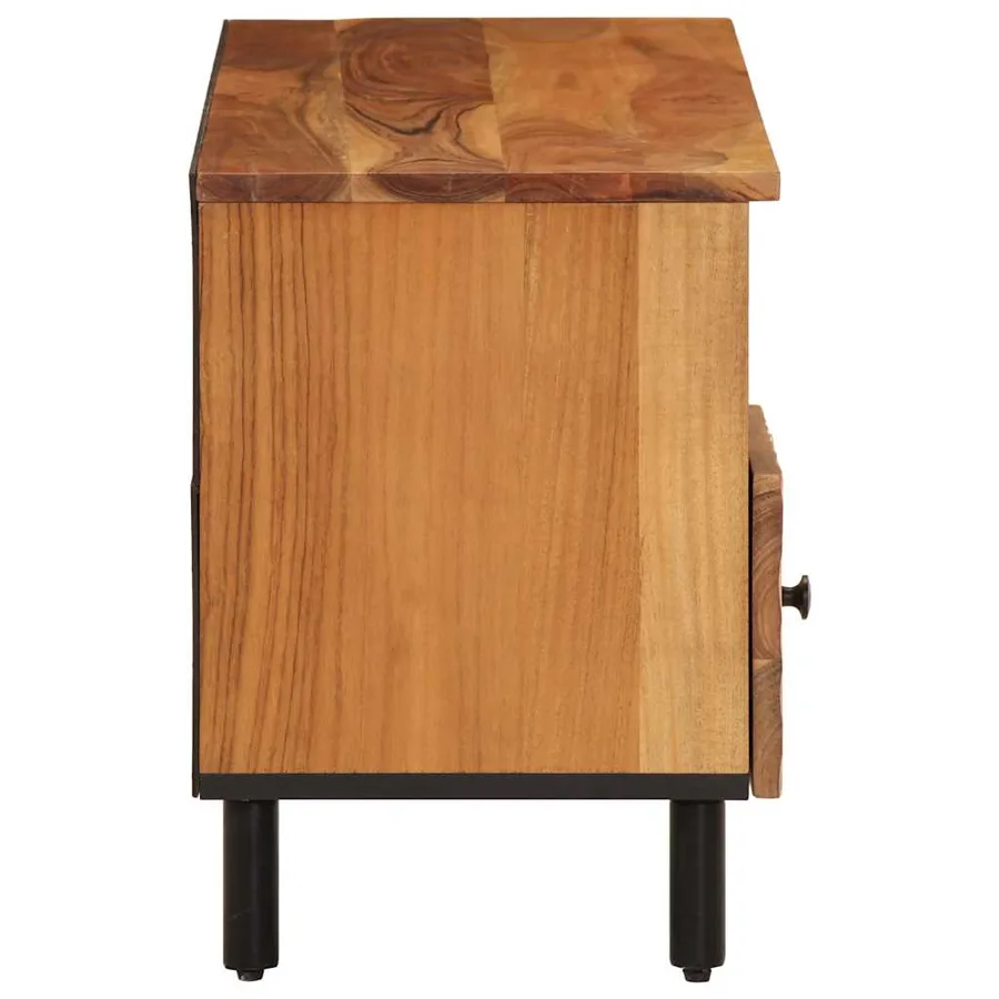 Meuble TV 100x33x46 cm bois d'acacia solide - 6