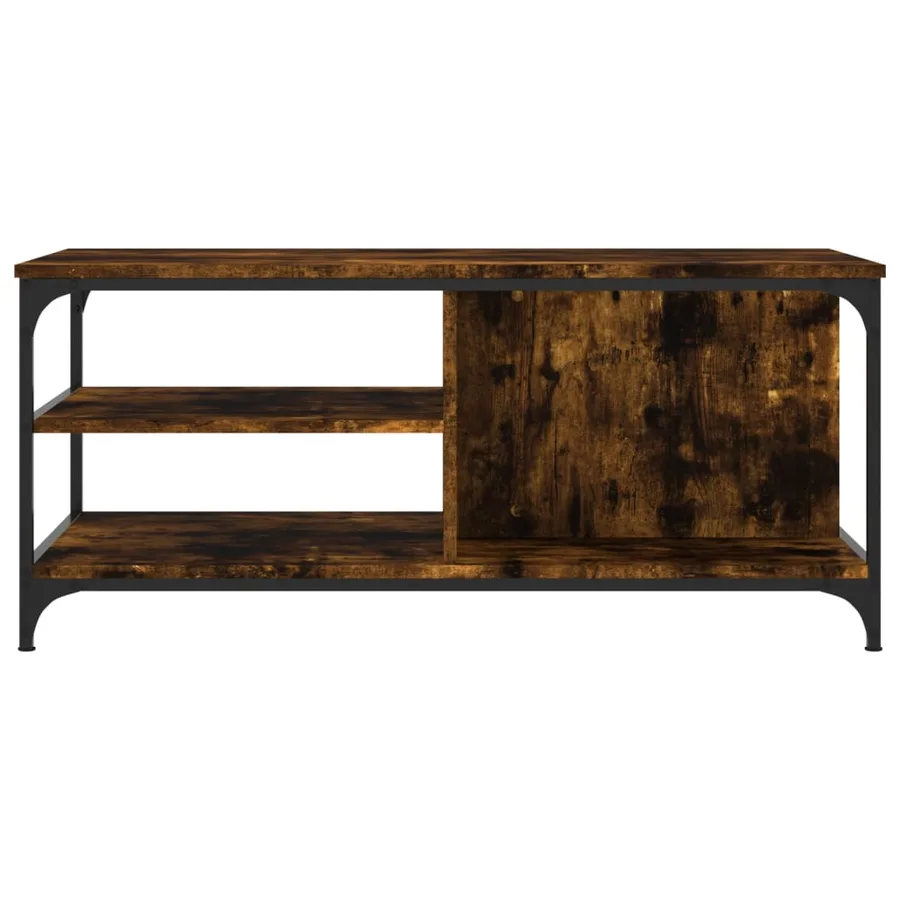 Table basse Chêne fumé 100x50x45 cm Bois d'ingénierie - 4