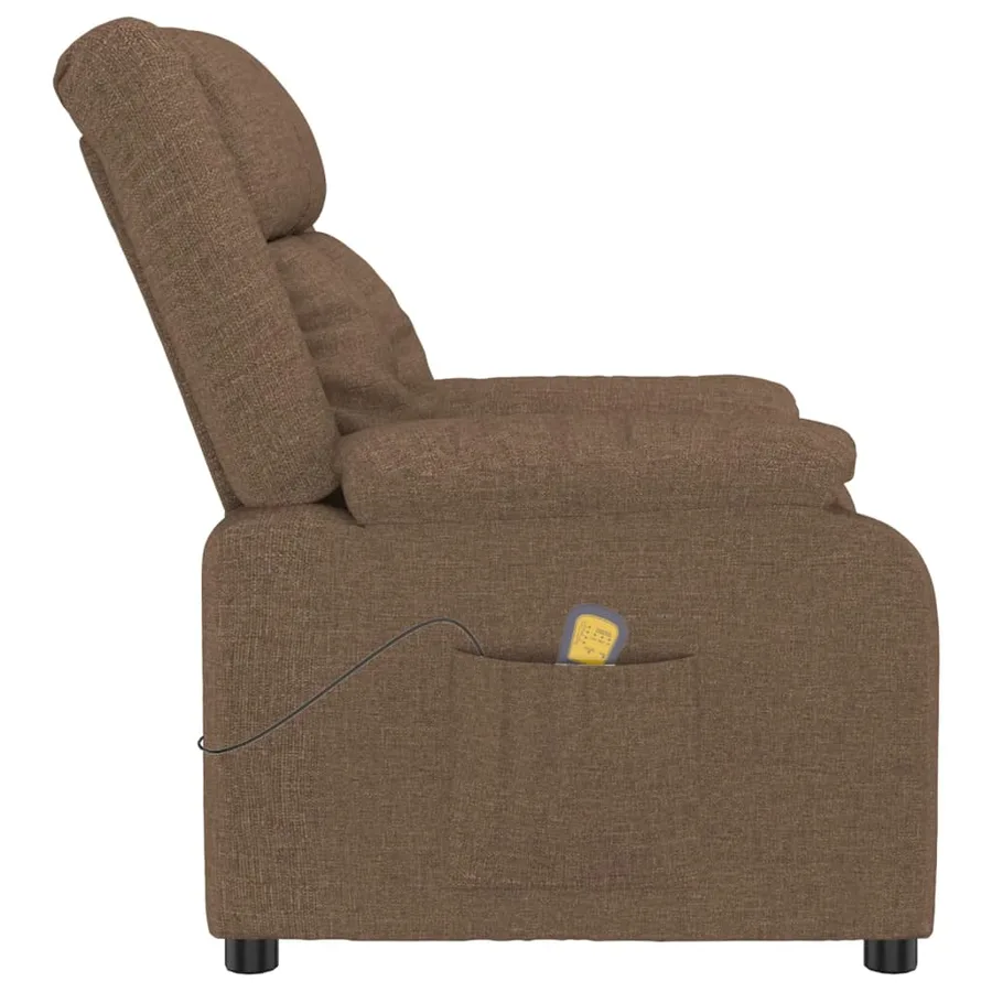Fauteuil de massage Marron Tissu - 4