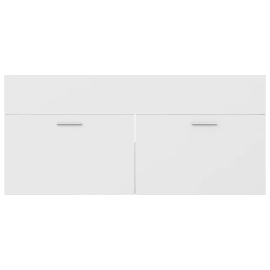 Ensemble de meubles de salle de bain Blanc Aggloméré - 13