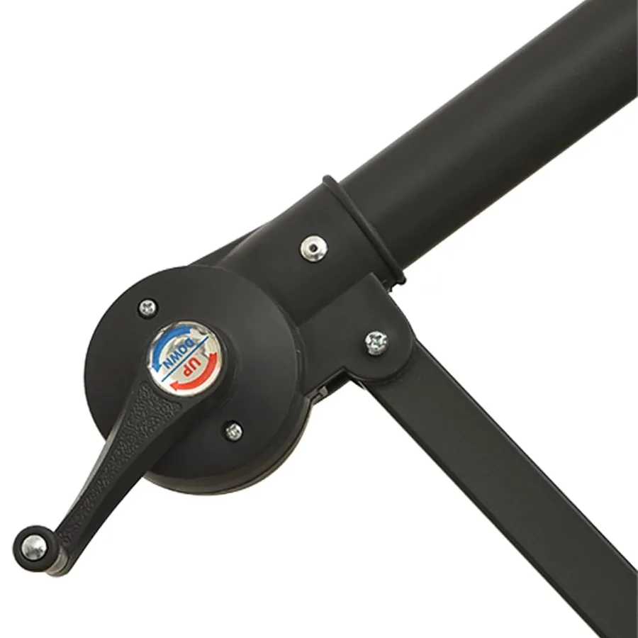 Parasol de jardin en porte-à-faux lumières LED rouge bordeaux - 10