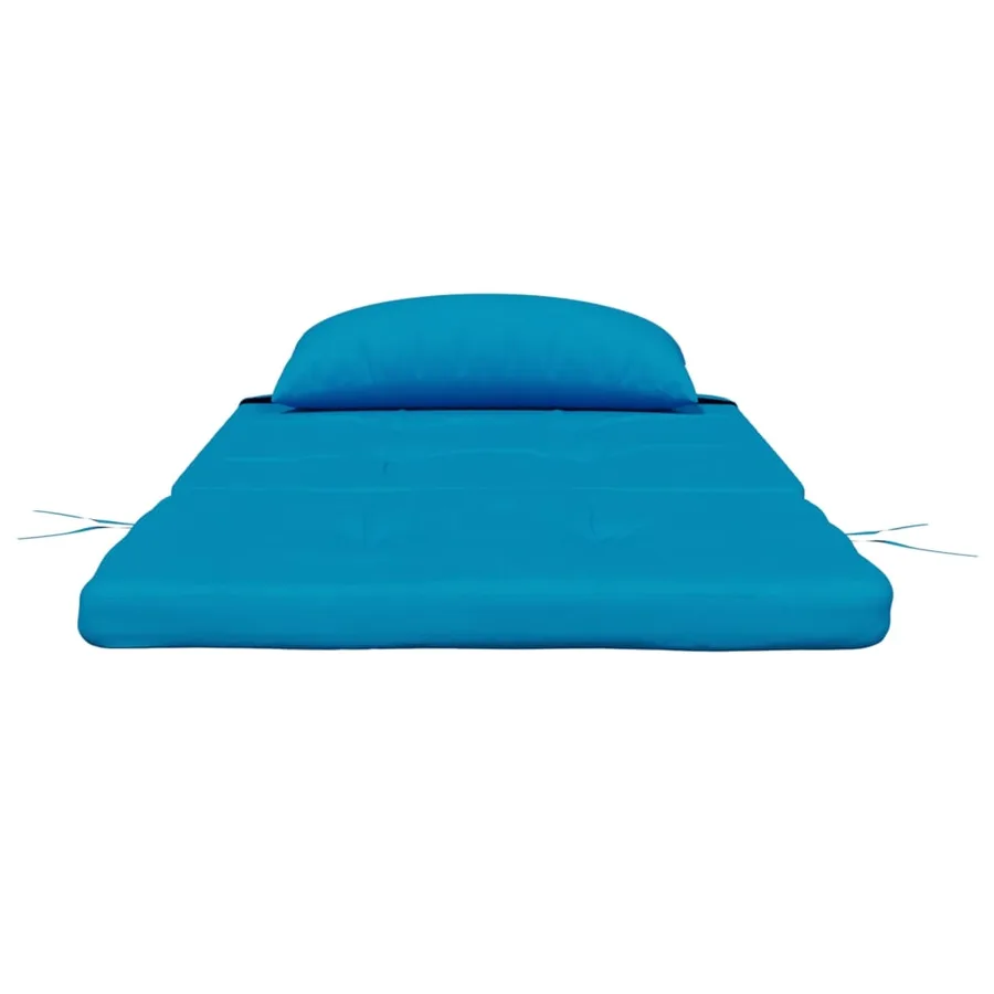 Coussins de chaise adirondack lot de 2 bleu clair tissu oxford - 6