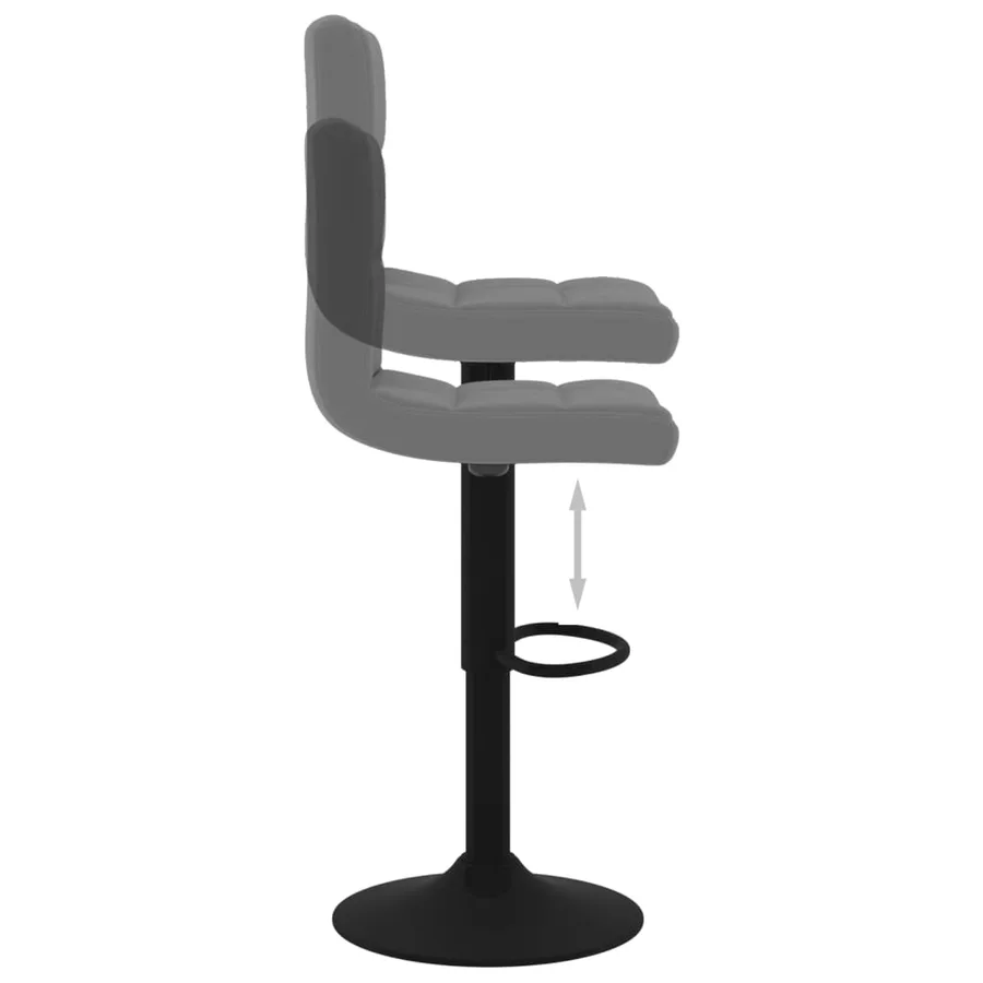 Tabouret de bar Gris foncé Velours - 6
