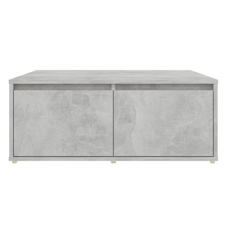Table basse gris béton 80x80x31 cm bois d'ingénierie - 4