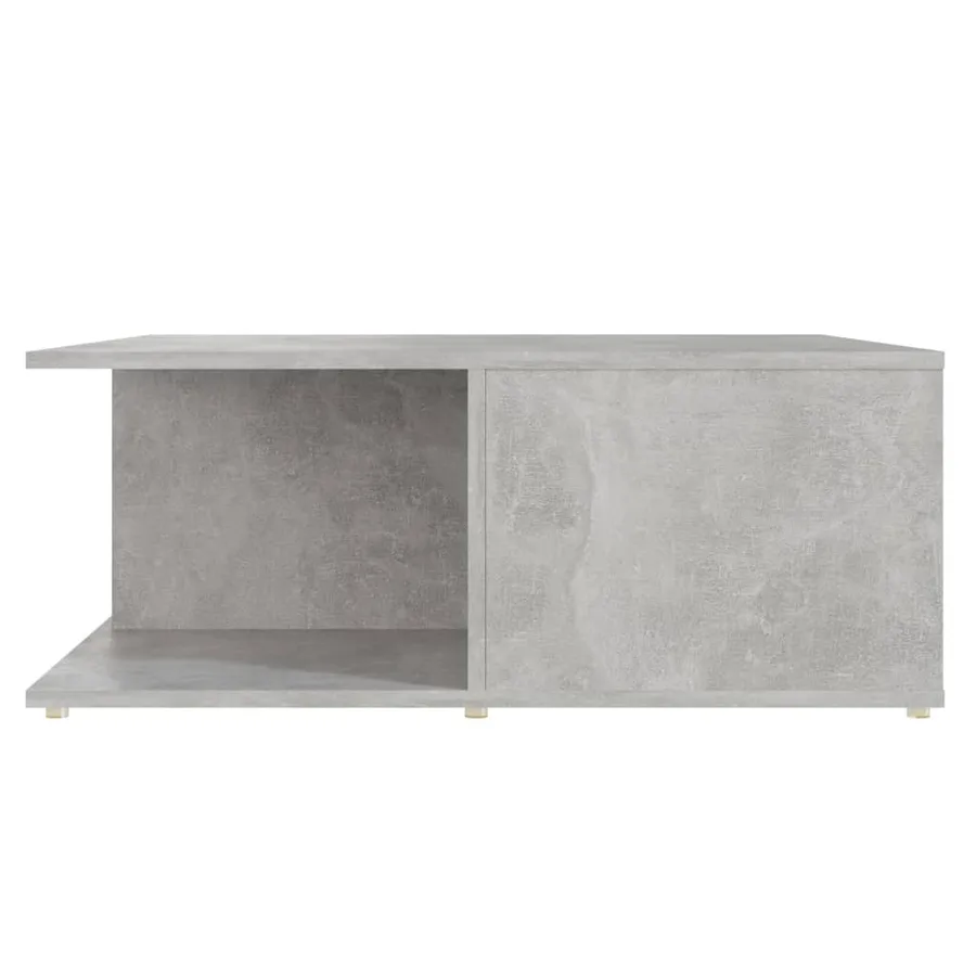 Table basse gris béton 80x80x31 cm bois d'ingénierie - 5