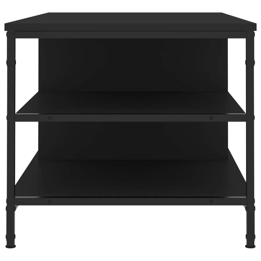 Table basse Noir 100x50x45 cm Bois d'ingénierie - 5