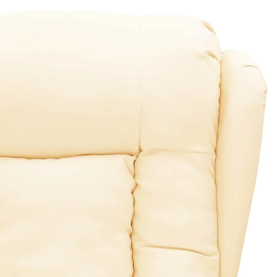 Fauteuil inclinable Crème Similicuir - 6