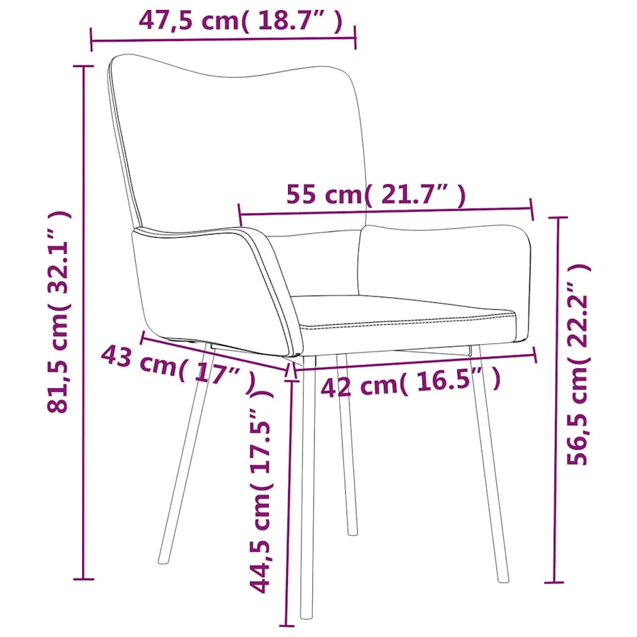Chaises à manger lot de 2 Vert foncé Velours - 10