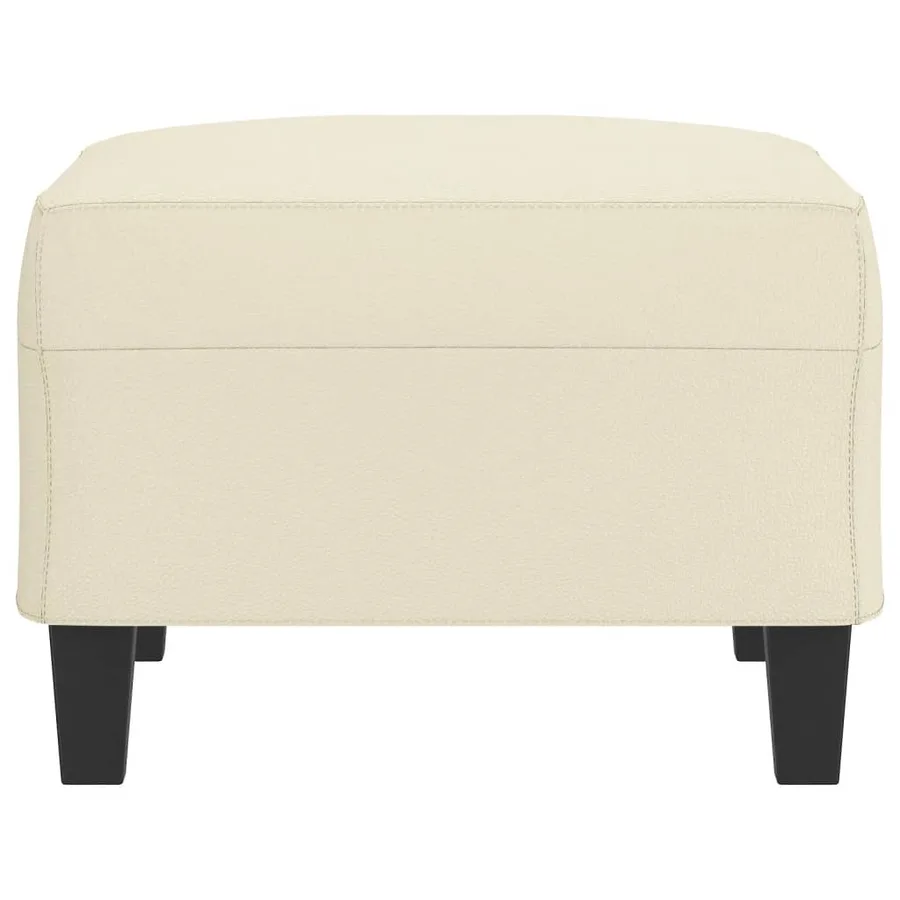 Repose-pied Crème 70x55x41 cm Similicuir - 4