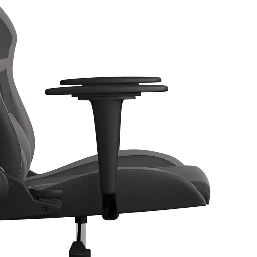 Chaise de jeu Noir et gris Similicuir - 10