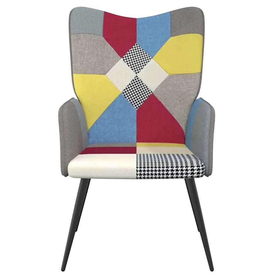 Chaise de relaxation Patchwork Tissu - 3