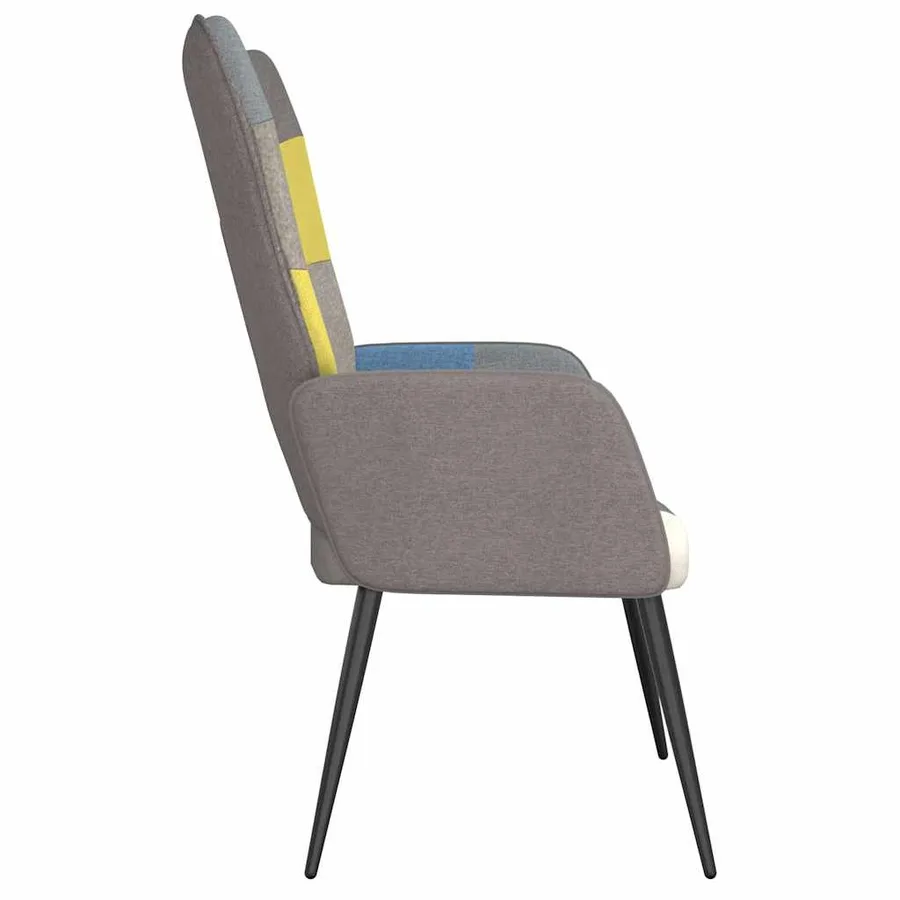 Chaise de relaxation Patchwork Tissu - 4