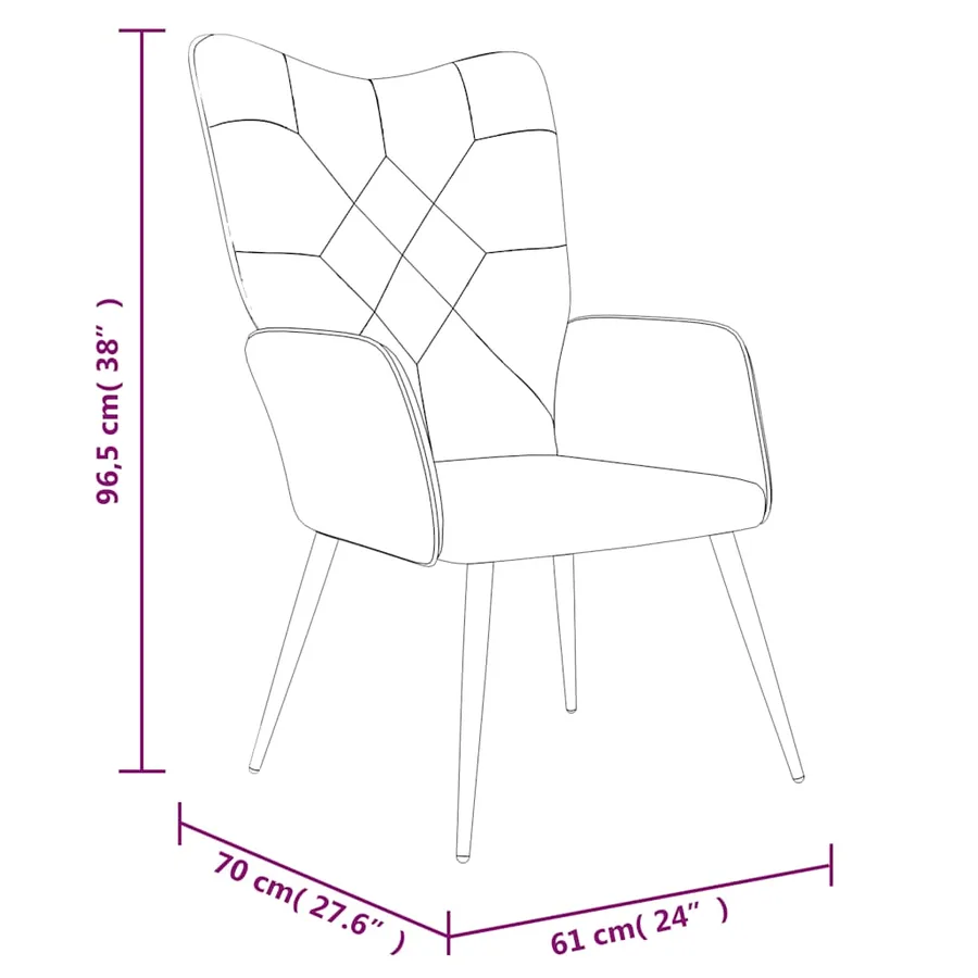 Chaise de relaxation Patchwork Tissu - 7