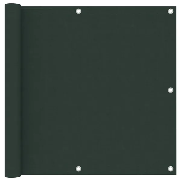 Écran de balcon Vert foncé 90x400 cm Tissu Oxford