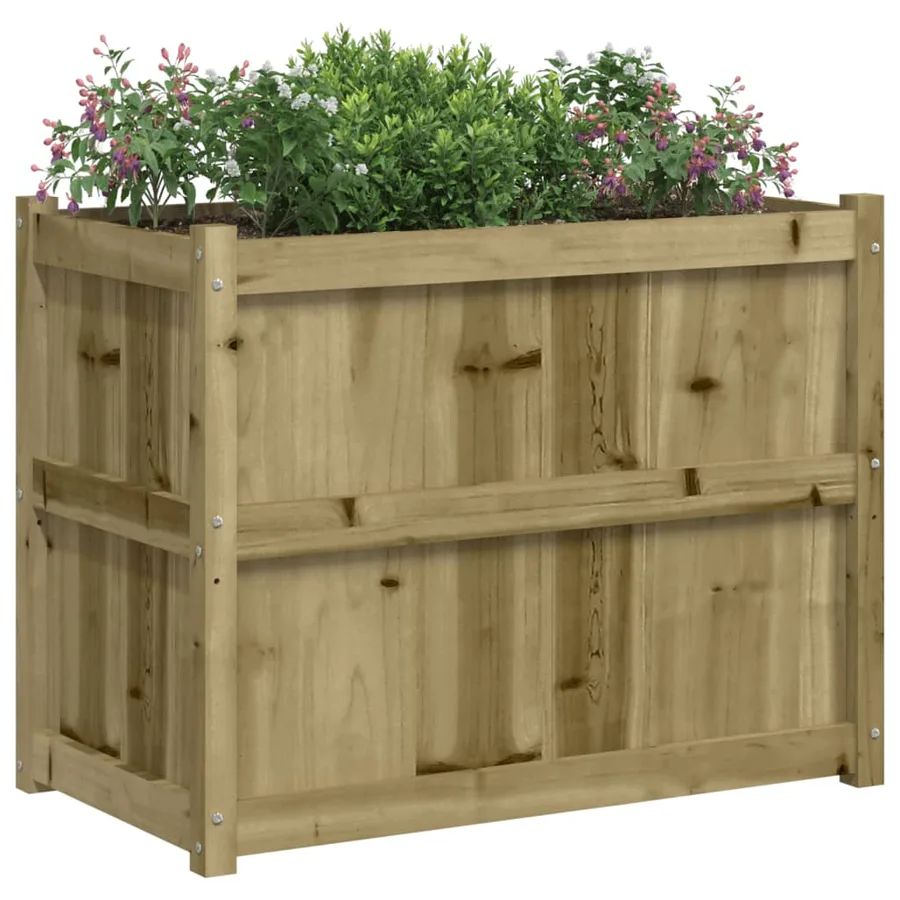 Jardinière 90x50x70 cm bois de pin imprégné - 4