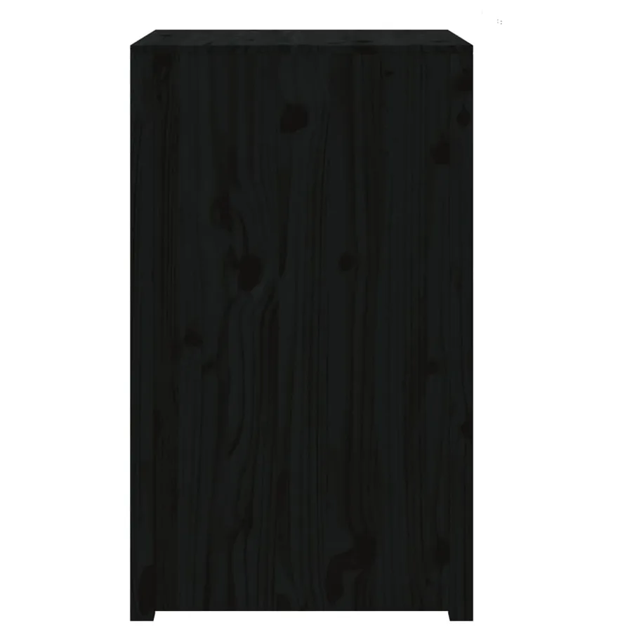 Armoire de cuisine d'extérieur MEPPEL noir 55x55x92 cm bois pin massif - 5