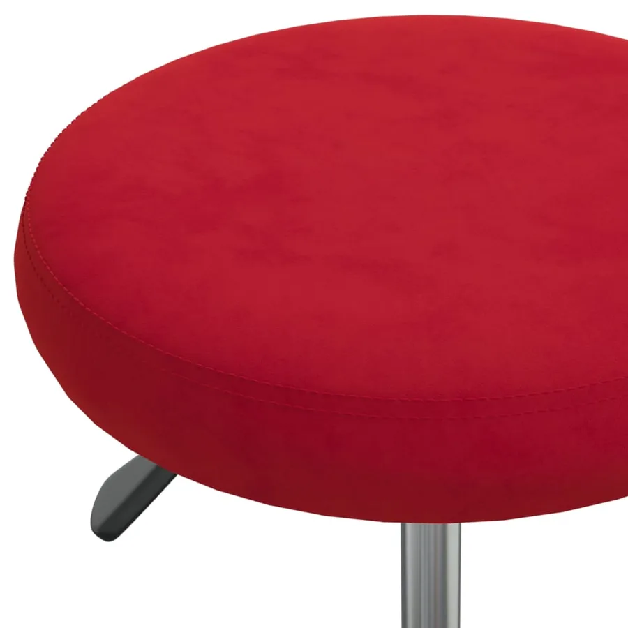 Chaise de salle à manger Rouge bordeaux Velours - 5
