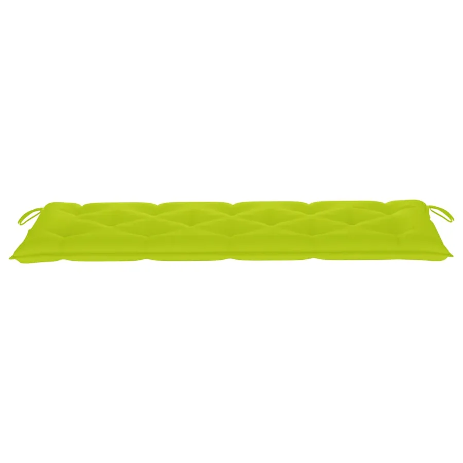 Banc de jardin 3 places avec coussin 150 cm Bois d'eucalyptus - 8