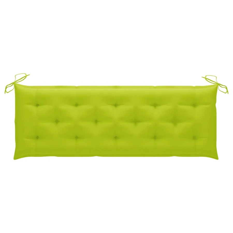 Banc de jardin 3 places avec coussin 150 cm Bois d'eucalyptus - 9