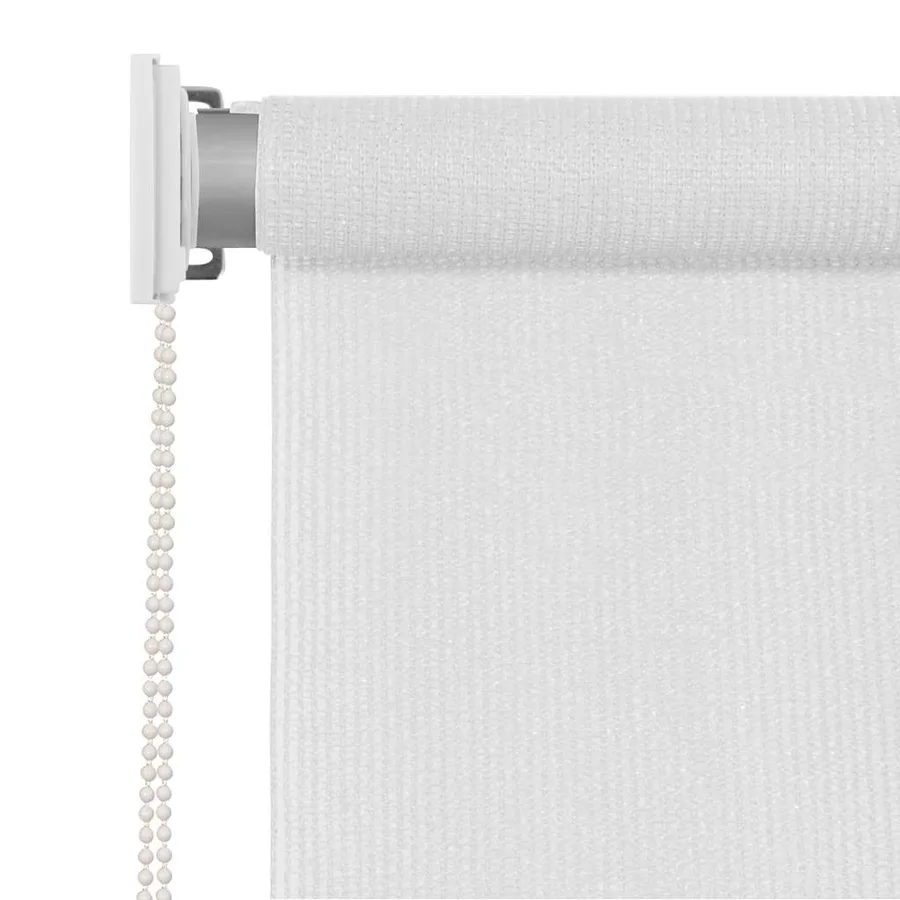 Store roulant d'extérieur blanc 85 (l) x 230 (H) cm HDPE - 3