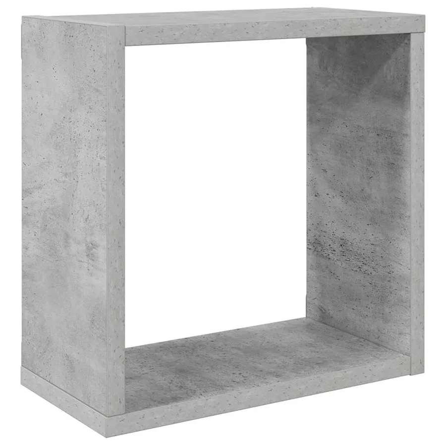 Étagères cube murales 2 pcs Gris béton 30x15x30 cm - 5