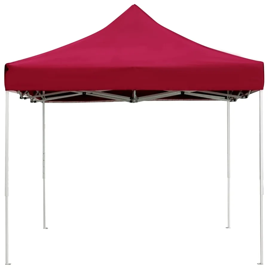 Tente de réception pliable Aluminium 4,5x3 m Bordeaux - 4