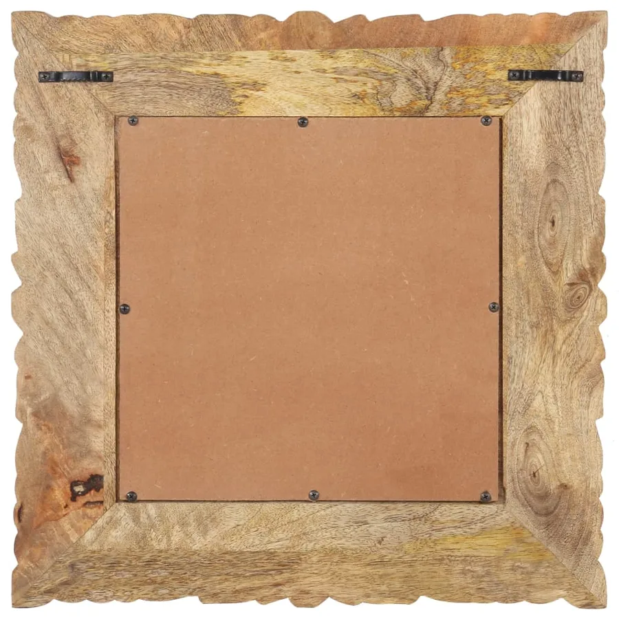 Miroir 50x50 cm Bois de manguier massif - 3