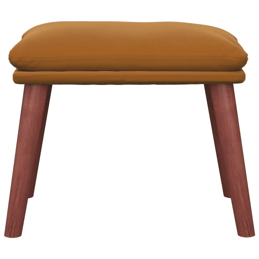 Repose-pied Marron 45x29,5x35 cm Velours - 3