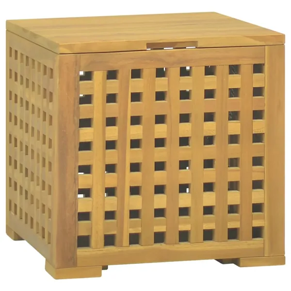 Boîte à corde 40x40x40 cm Bois massif de teck