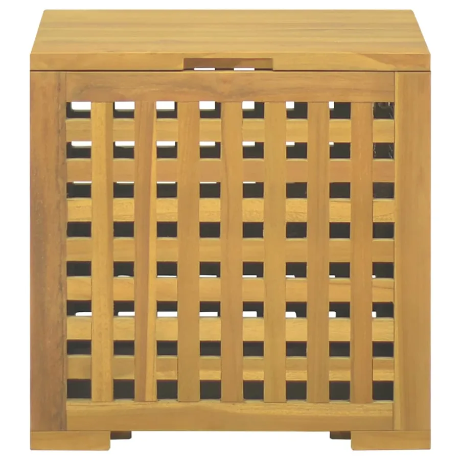 Boîte à corde 40x40x40 cm Bois massif de teck - 2