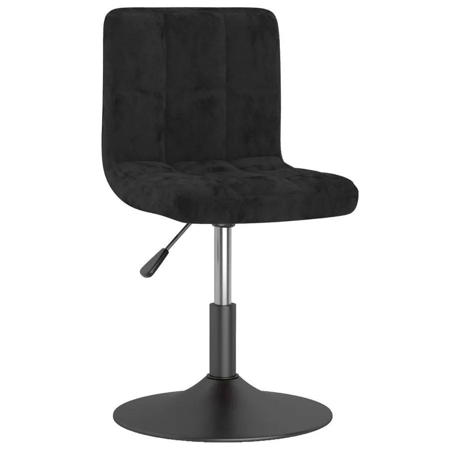 Chaises pivotantes à manger lot de 2 noir velours - 3