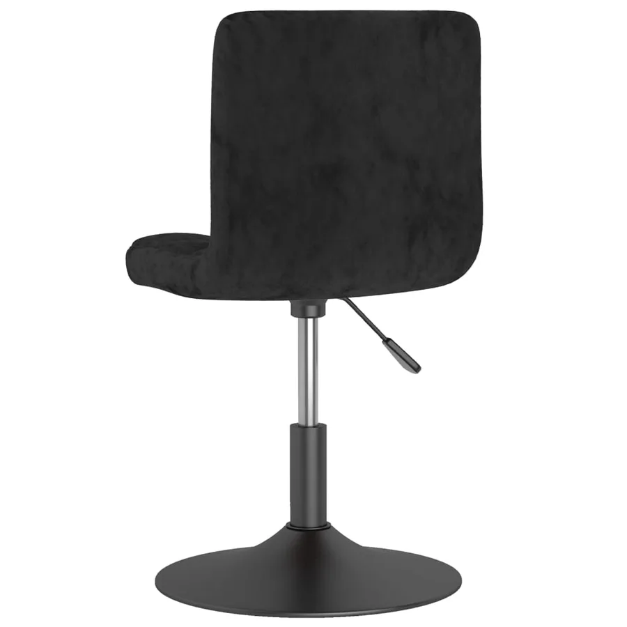 Chaises pivotantes à manger lot de 2 noir velours - 6