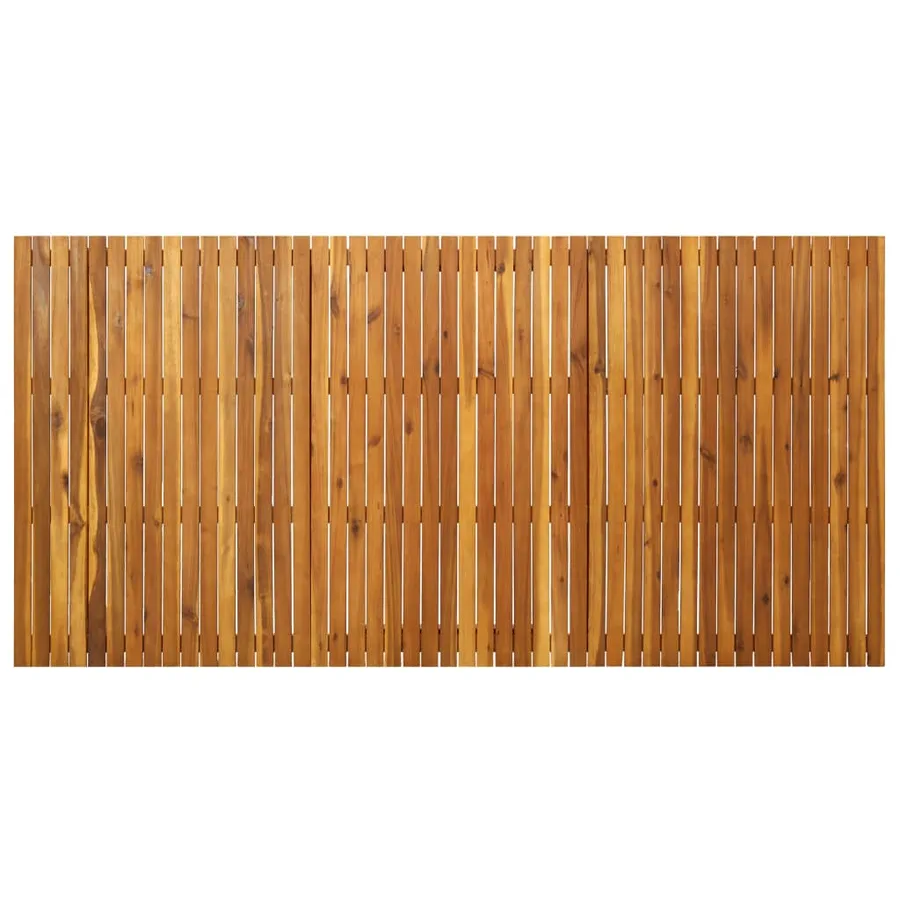 Ensemble de salle à manger de jardin 7 pièces 201,5 x 100 cm en bois d'acacia massif - 5