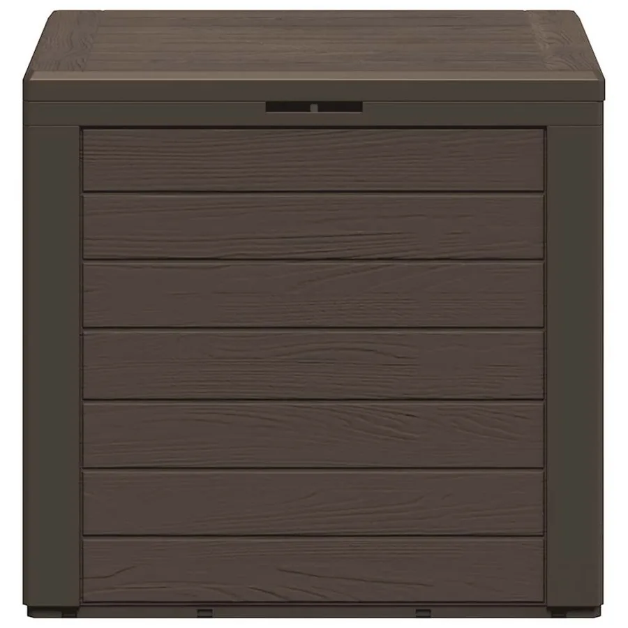 Boîte de stockage de jardin Marron 58,5x46x55 cm Polypropylène - 6