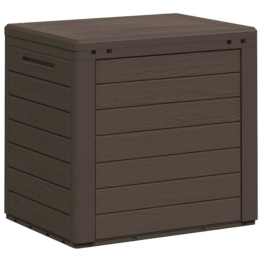 Boîte de stockage de jardin Marron 58,5x46x55 cm Polypropylène - 8