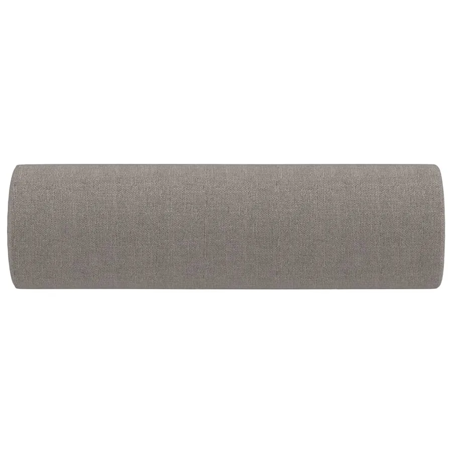Coussins décoratifs lot de 2 Taupe Ø15x50 cm Tissu - 4