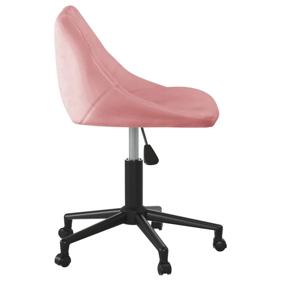 Chaise pivotante de salle à manger Rose Velours - 3