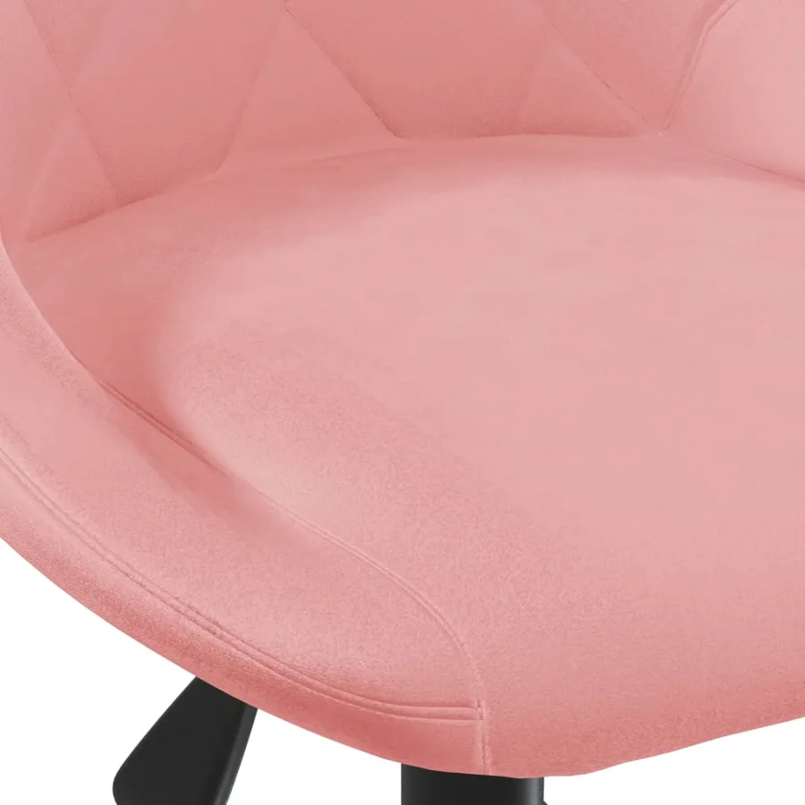 Chaise pivotante de salle à manger Rose Velours - 6