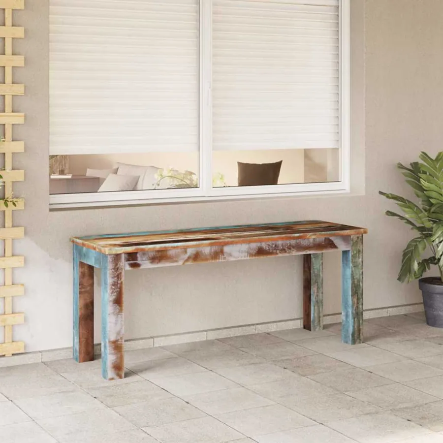 Banc 110x35x45 cm Bois de récupération massif