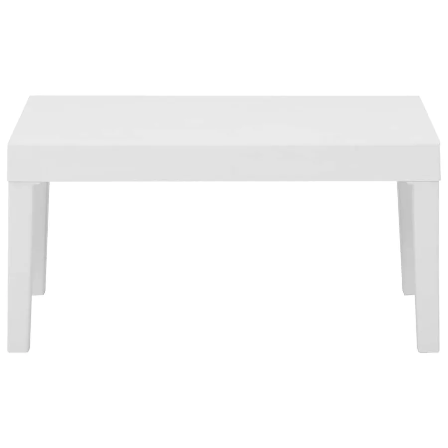 Table de salon de jardin Plastique blanc - 2