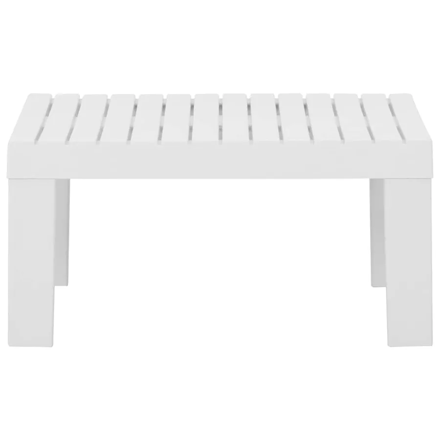 Table de salon de jardin Plastique blanc - 3